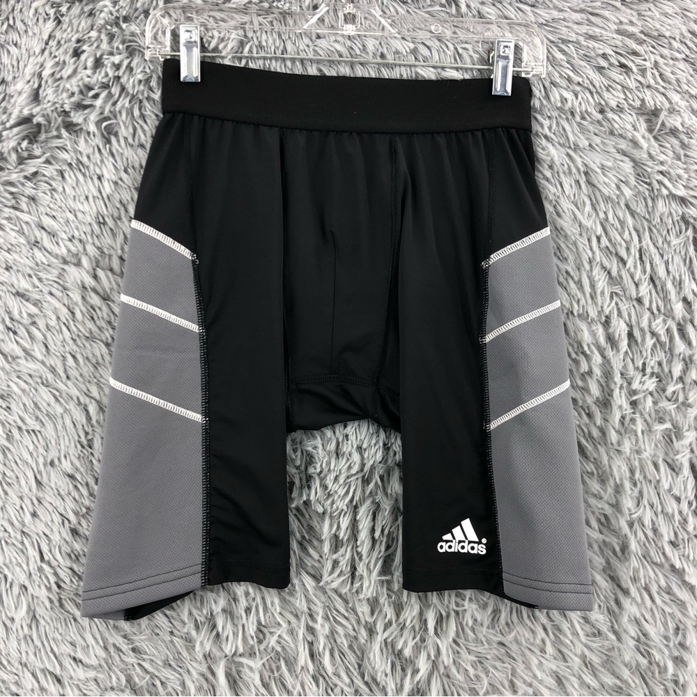 Adidas Shorts Climalite Mens Medium Padded Compression Baseball Sliding Black